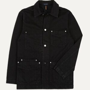Drake's - Black Selvedge Denim Five-Pocket Chore Jacket - Size 36